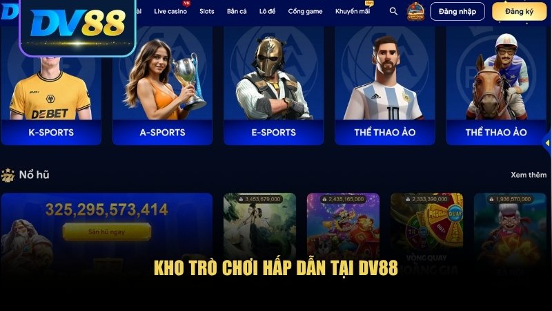 Trang chủ 7 DV88 là “thiên đường giải trí” với hàng loạt lựa chọn phong phú