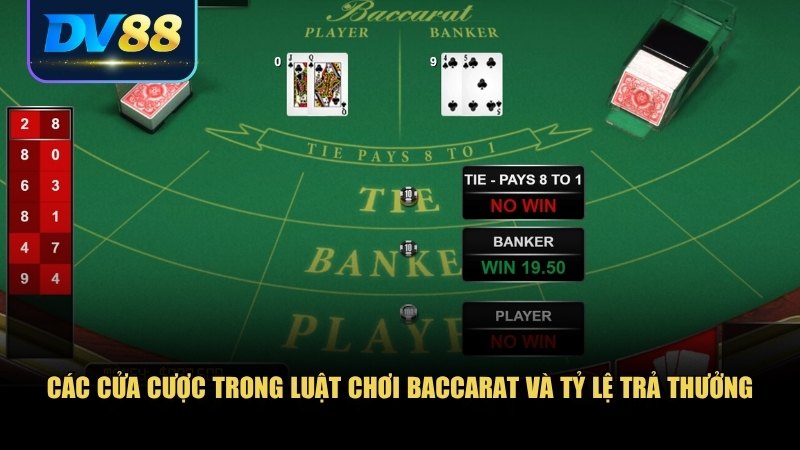 Luật Chơi Baccarat: Cẩm Nang Toàn Diện Dành Cho Người Mới 2 Baccarat có ba cửa cược chính